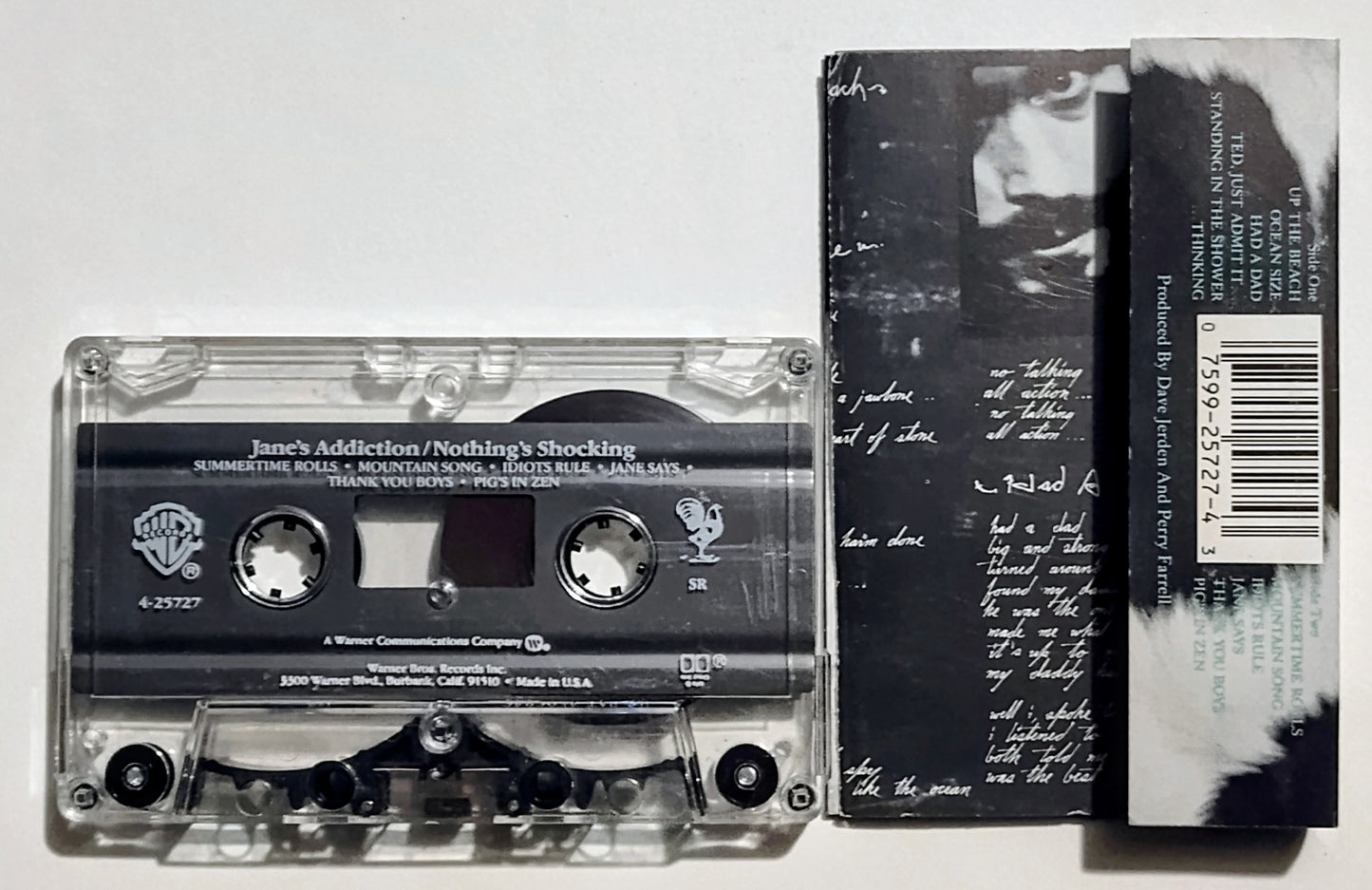 Jane's Addiction - "Nothing's Shocking" - CASSETTE TAPE VG/VG