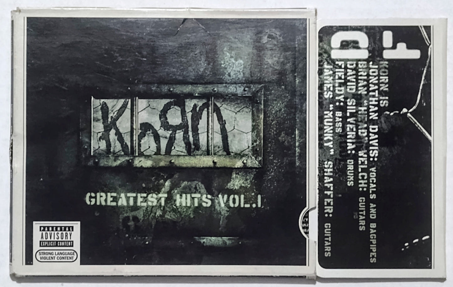 Korn - “Greatest Hits Vol. 1” - COMPACT DISC G+/VG