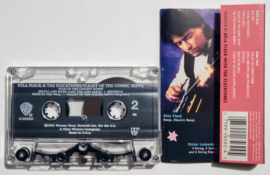 Béla Fleck And The Flecktones - "Flight Of The Cosmic Hippo" - CASSETTE TAPE (SR) VG+/VG+