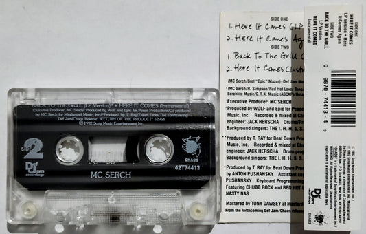 MC Serch - “Here It Comes” - CASSETTE TAPE (Maxi Single) VG+/VG+