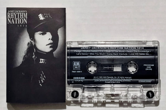 Janet Jackson - "Janet Jackson's Rhythm Nation 1814" - CASSETTE TAPE VG+/VG+