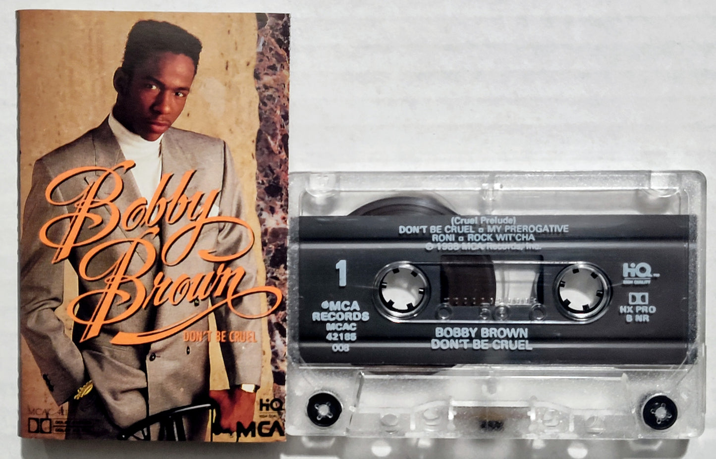Bobby Brown - "Don't Be Cruel" - CASSETTE TAPE VG+/VG+