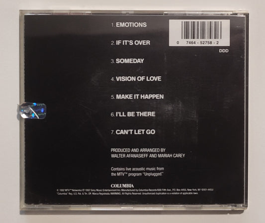 Mariah Carey - "MTV Unplugged" - COMPACT DISC VG+/NM