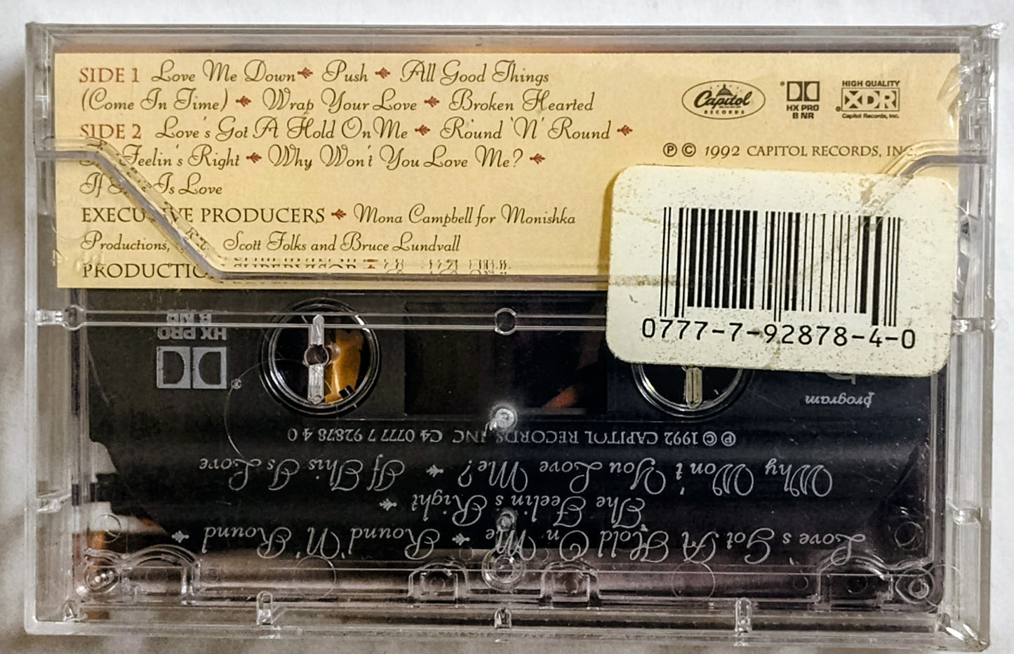 Tisha Campbell - “Tisha” - CASSETTE TAPE NM/M (Sealed with hype sticker; large crack in cover)