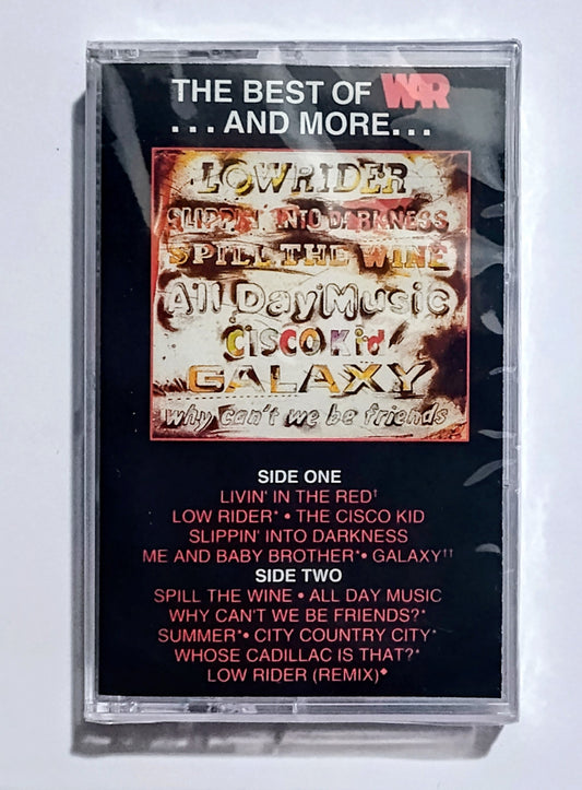 War - "The Best Of War...And More..." - CASSETTE TAPE NM/M (Sealed; small crack in back of case)