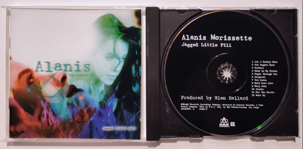Alanis Morrisette - "Jagged Little Pill" - COMPACT DISC VG+/VG+