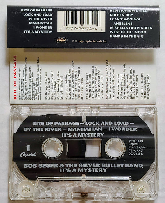 Bob Seger & The Silver Bullet Band - “It's A Mystery” - CASSETTE TAPE VG+/VG+