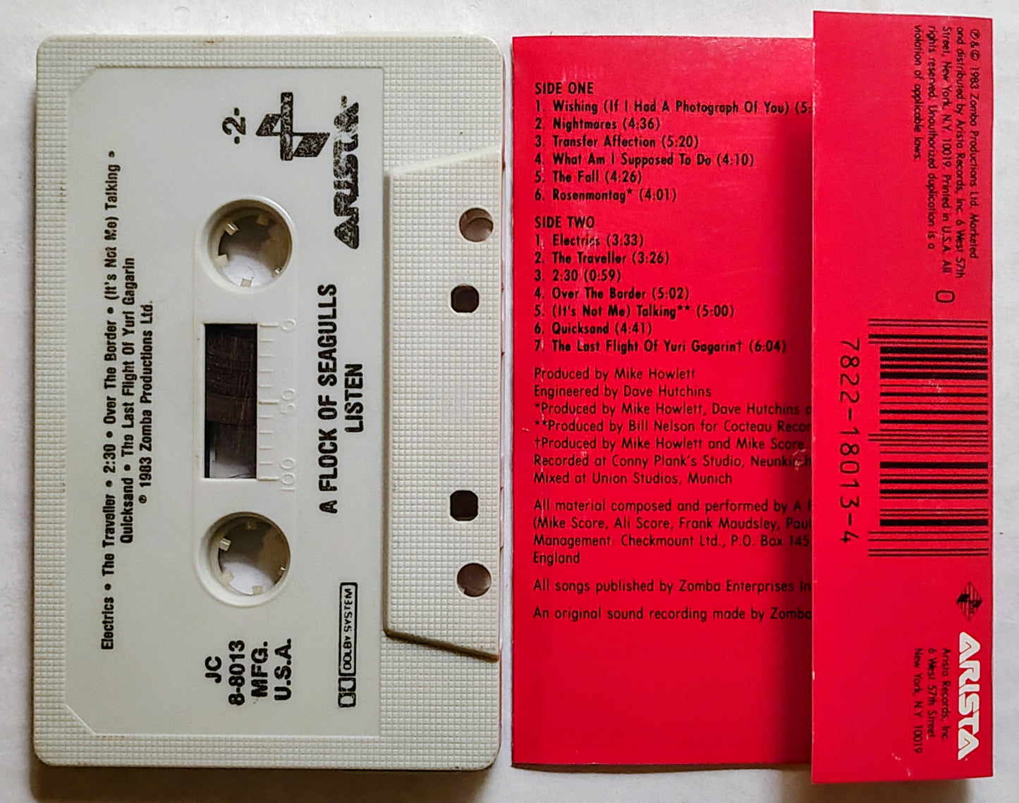 A Flock Of Seagulls - “Listen” - CASSETTE TAPE VG/VG