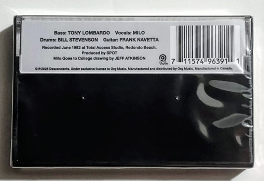 Descendents - "Milo Goes To College" - INDIE CASSETTE TAPE M/M (Sealed)