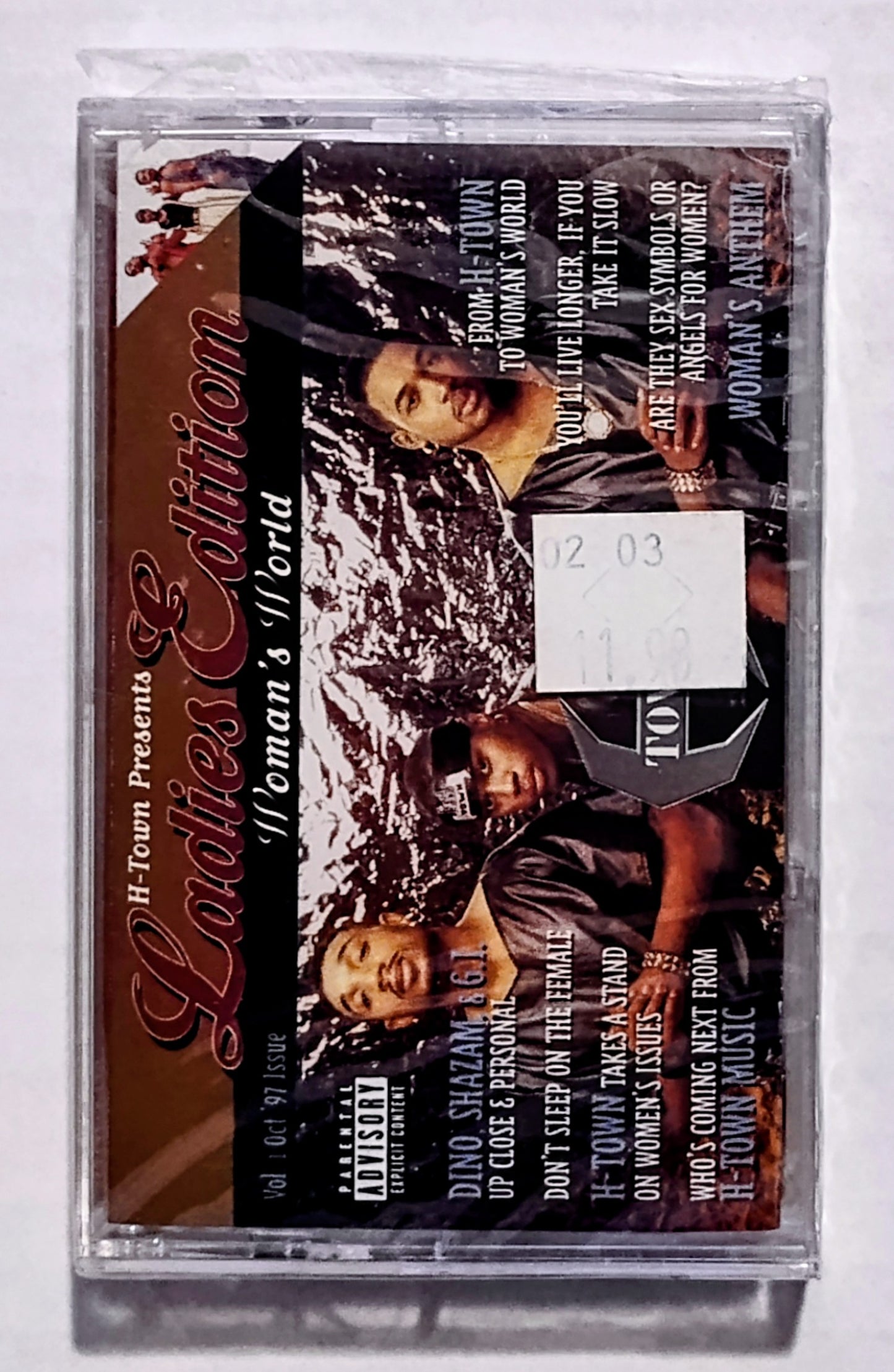 H-Town - “Ladies Edition” - CASSETTE TAPE NM/M (Sealed; Seal broken along top of tape)