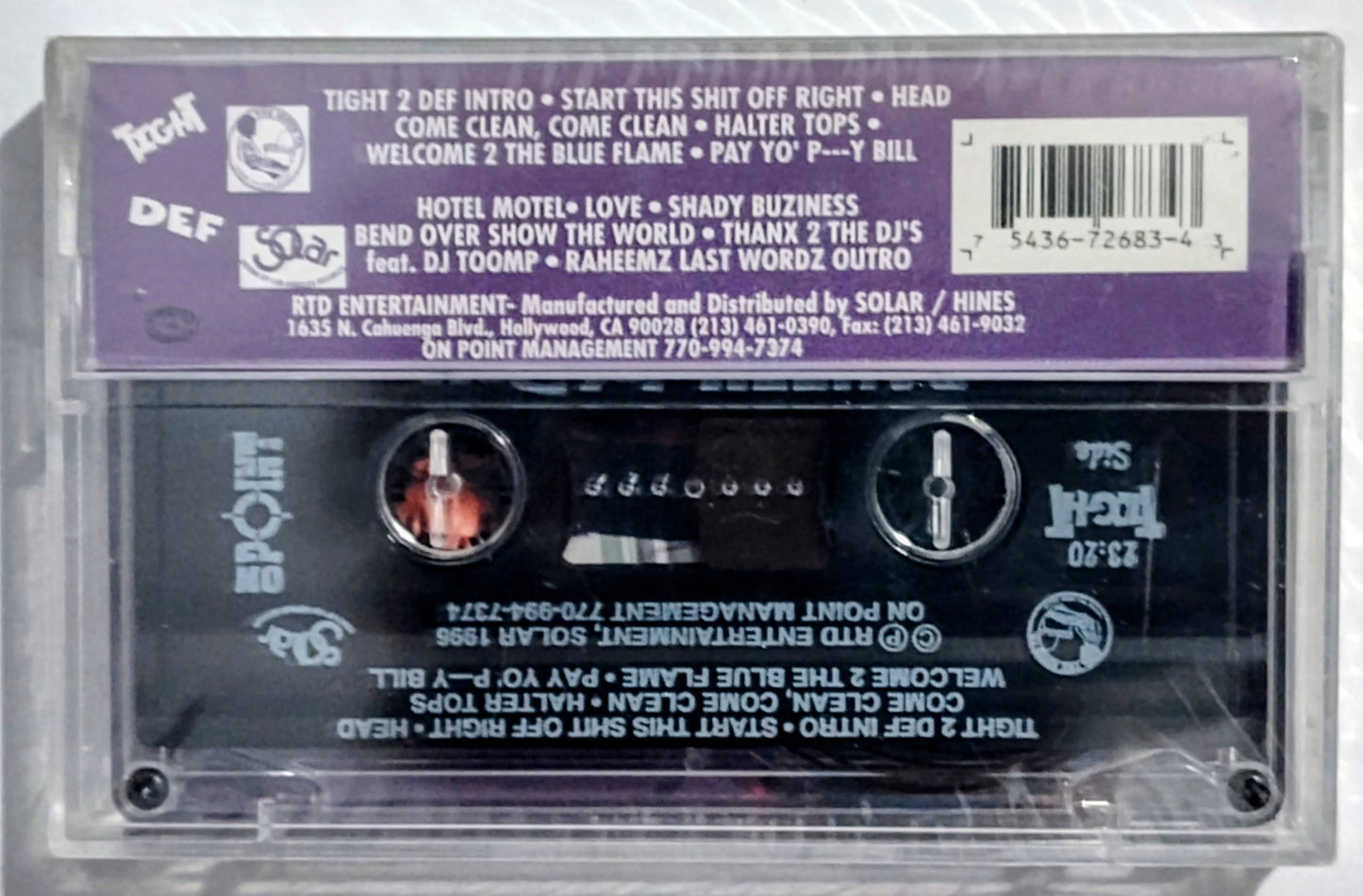 Raheem The Dream - “Tight 2 Def (Last Album)” - CASSETTE TAPE M/M (Sealed)