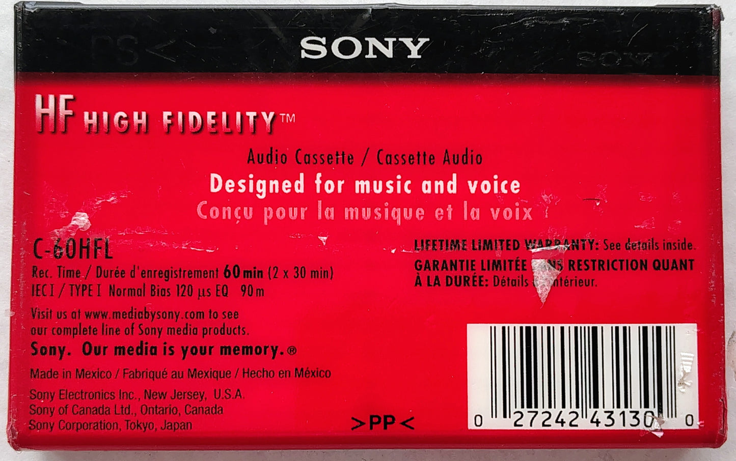 Blank - "Sony HF 60" (Sealed)