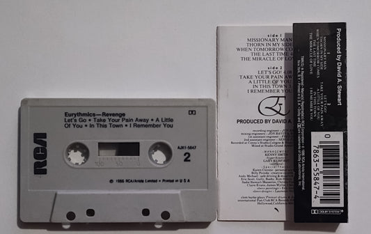 Eurythmics - "Revenge" - CASSETTE TAPE VG+/VG+