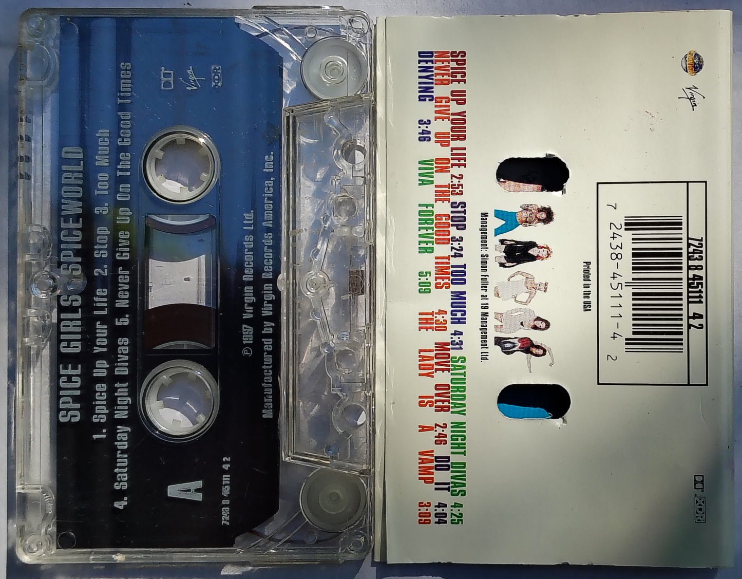 Spice Girls - "Spiceworld" CASSETTE TAPE VG/VG
