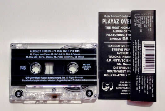 Already Riders - "Playaz Plexus" - CASSETTE TAPE NM/VG+