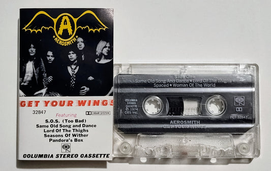 Aerosmith - "Get Your Wings" - CASSETTE TAPE (DOLBY) VG/VG