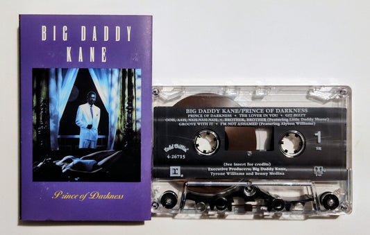 Big Daddy Kane - "Prince Of Darkness" - CASSETTE TAPE (SR; DOLBY HX PRO B NR) VG+/VG+