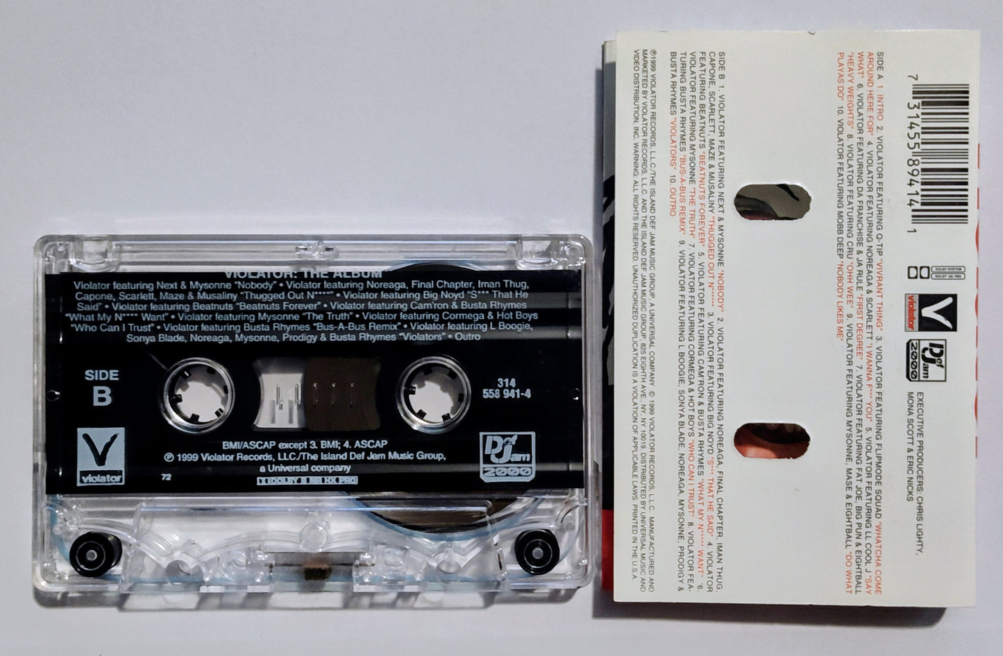 Violator - "Violator: The Album" - CASSETTE TAPE VG+/VG+