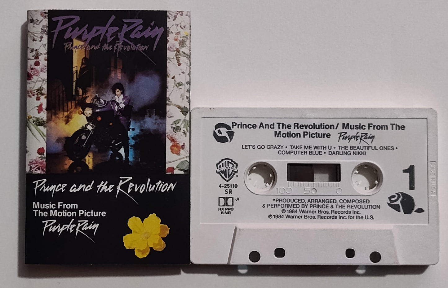Prince - "Purple Rain" - CASSETTE TAPE (SR; DOLBY HX PRO B NR) VG+/VG