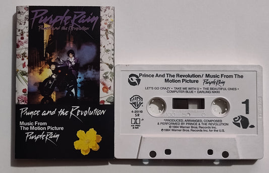 Prince - "Purple Rain" - CASSETTE TAPE (SR; DOLBY HX PRO B NR) VG+/VG