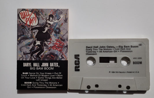 Hall And Oates - "Big Bam Boom" - CASSETTE TAPE (DOLBY) VG+/VG+