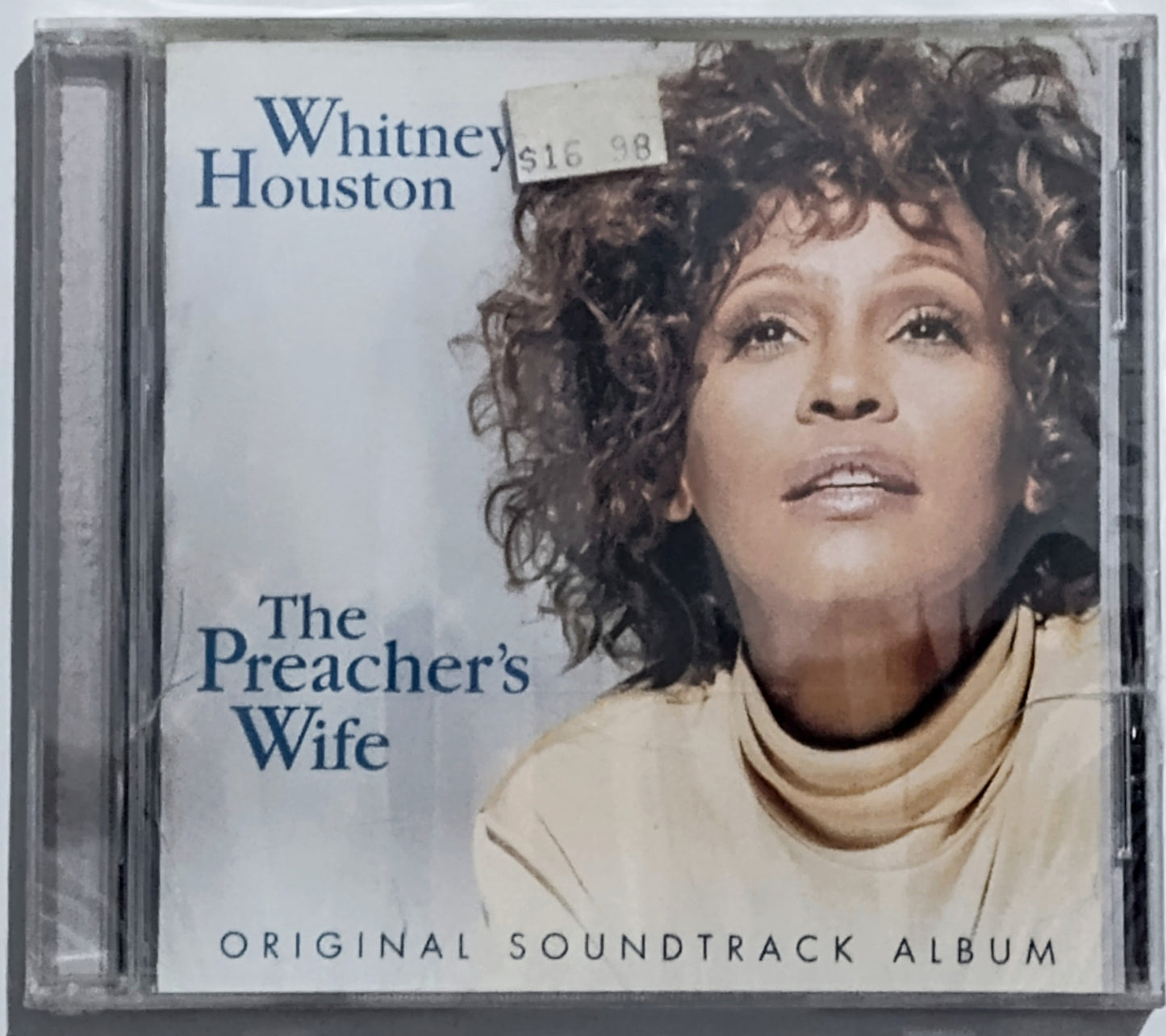 Whitney Houston - “The Preacher’s Wife Soundtrack” - COMPACT DISC VG+/M (Sealed; multiple cracks in case) *🔥*