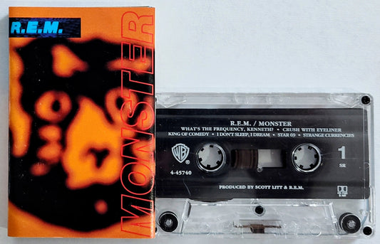 R.E.M. - "Monster" - CASSETTE TAPE VG+/VG+ *🚨*
