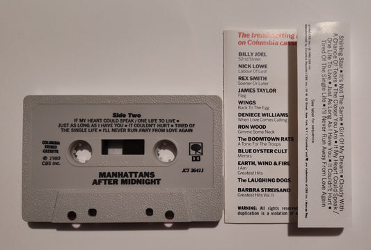 Manhattans - "After Midnight" - CASSETTE TAPE (DOLBY) VG+/VG+