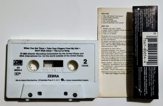 Zebra - "Zebra" (The "Pink Floyd" of Louisiana ) - CASSETTE TAPE (SR; DOLBY) G+/VG