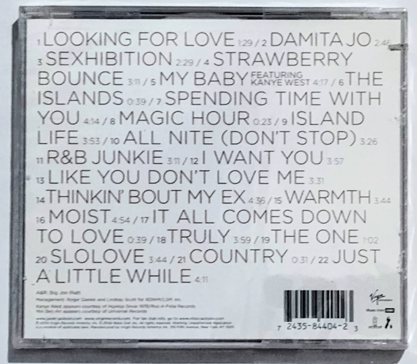 Janet Jackson - “Damita Jo” - COMPACT DISC VG+/M (Sealed; saw cut thru spine)