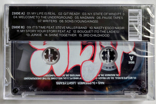 Nas & DJ Premier - “Light Years” - INDIE CASSETTE TAPE M/M (Sealed) [New York, NY] [Mass Appeal “Legend Has It…” Series]