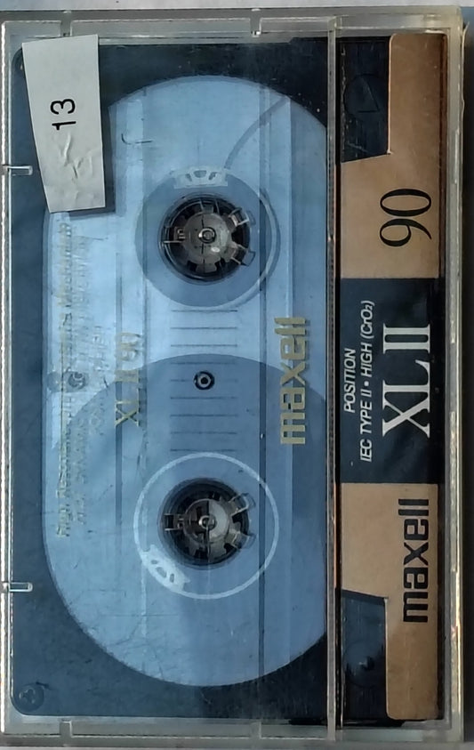 Blank - Maxell XL II Chrome (90-Minute; Vintage extra-wide-window-style; black shell; Loose/Pre-Recorded/With J-Card; No sticker labels; SOLD AS IS)