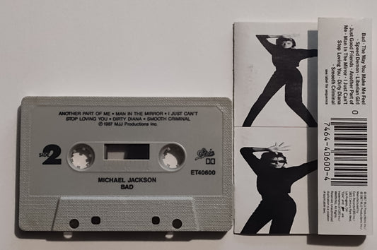 Michael Jackson - "Bad"- CASSETTE TAPE VG/VG