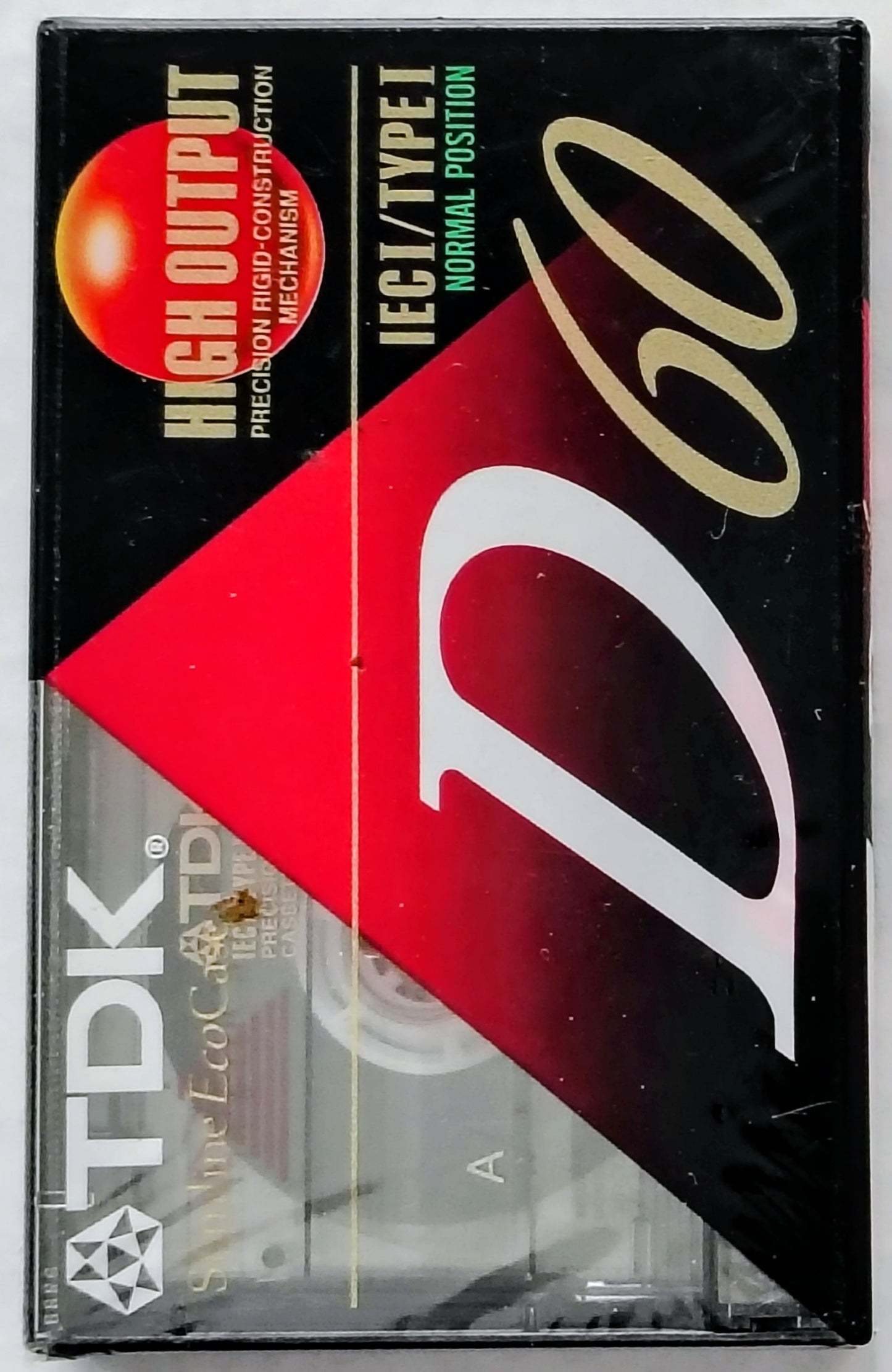 Blank - TDK D60 Normal Bias Type I (60-Minute; black label; Sealed)