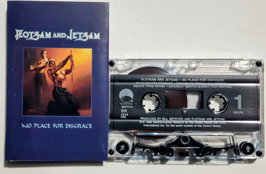 Flotsam And Jetsam - "No Place For Disgrace" - CASSETTE TAPE VG+/VG+