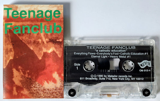 Teenage Fanclub - “A Catholic Education” - INDIE CASSETTE TAPE VG+/VG+ *🚨*