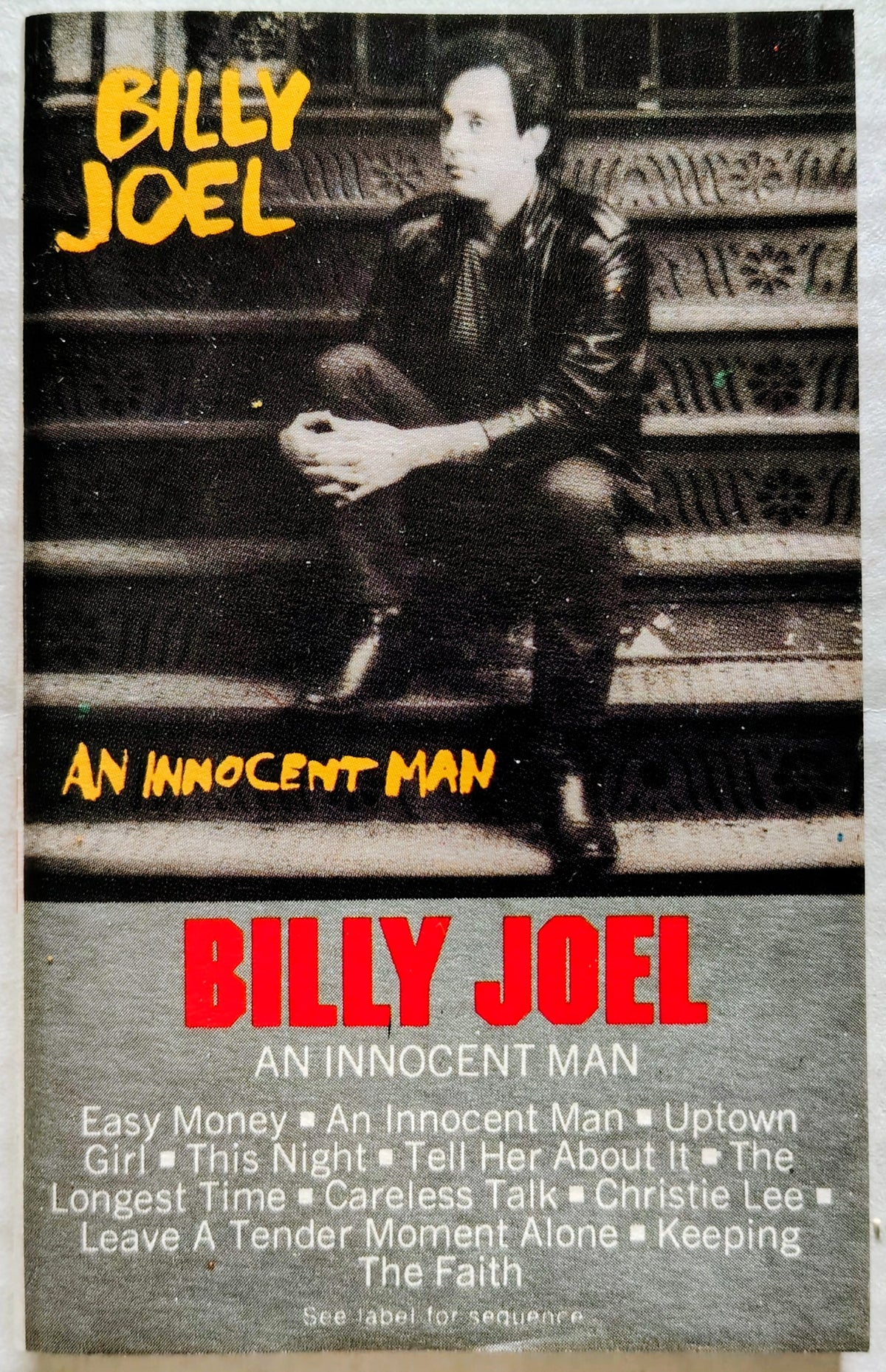 Billy Joel - "An Innocent Man" - CASSETTE TAPE VG/VG+