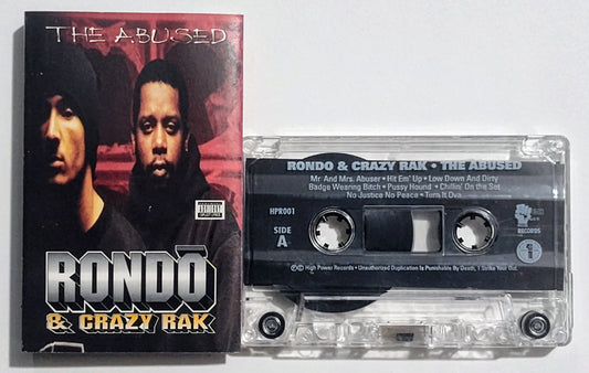 Rondō & Crazy Rak - "The Abused" - CASSETTE TAPE VG+/VG+