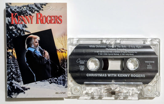 Kenny Rogers - "Christmas With Kenny Rogers" - CASSETTE TAPE VG+/VG+