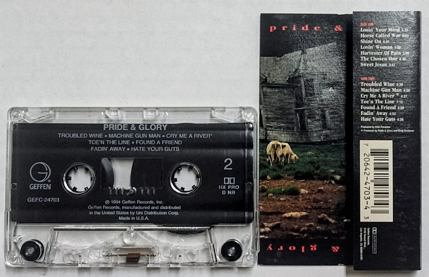 Pride & Glory - “Pride & Glory” - CASSETTE TAPE VG+/VG