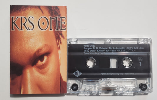 KRS ONE - "KRS ONE" - CASSETTE TAPE (DIGalog; DOLBY) NM/VG+