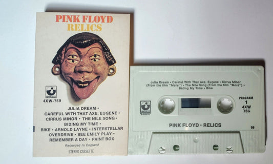 Pink Floyd - "Relics" - CASSETTE TAPE (Stereo) VG+/VG