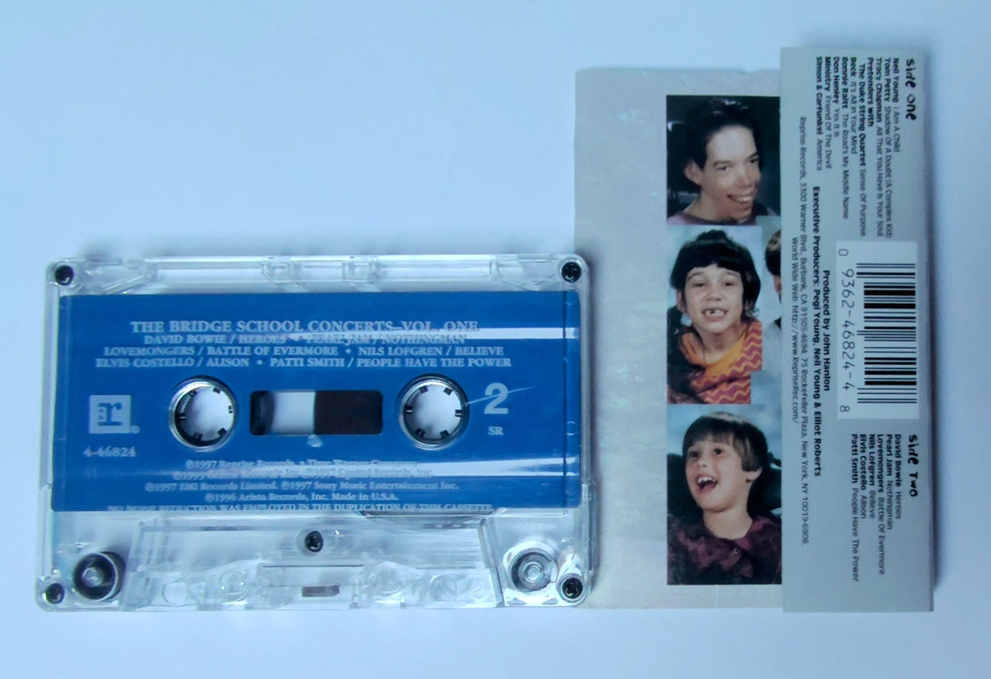 Various Artists - "The Bridge School Concerts" - CASSETTE TAPE (SR)VG+/VG+