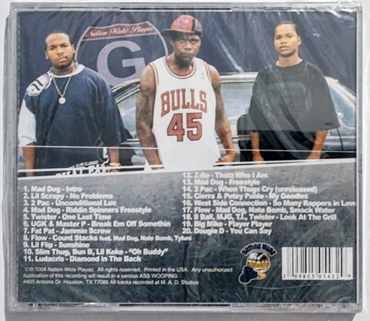 Mad Dog Presents Nation Wide Playaz - “You Gotta Be U - Screwed & Chopped” - COMPACT DISC VG/M (Sealed; broken cellophane; badly cracked case)