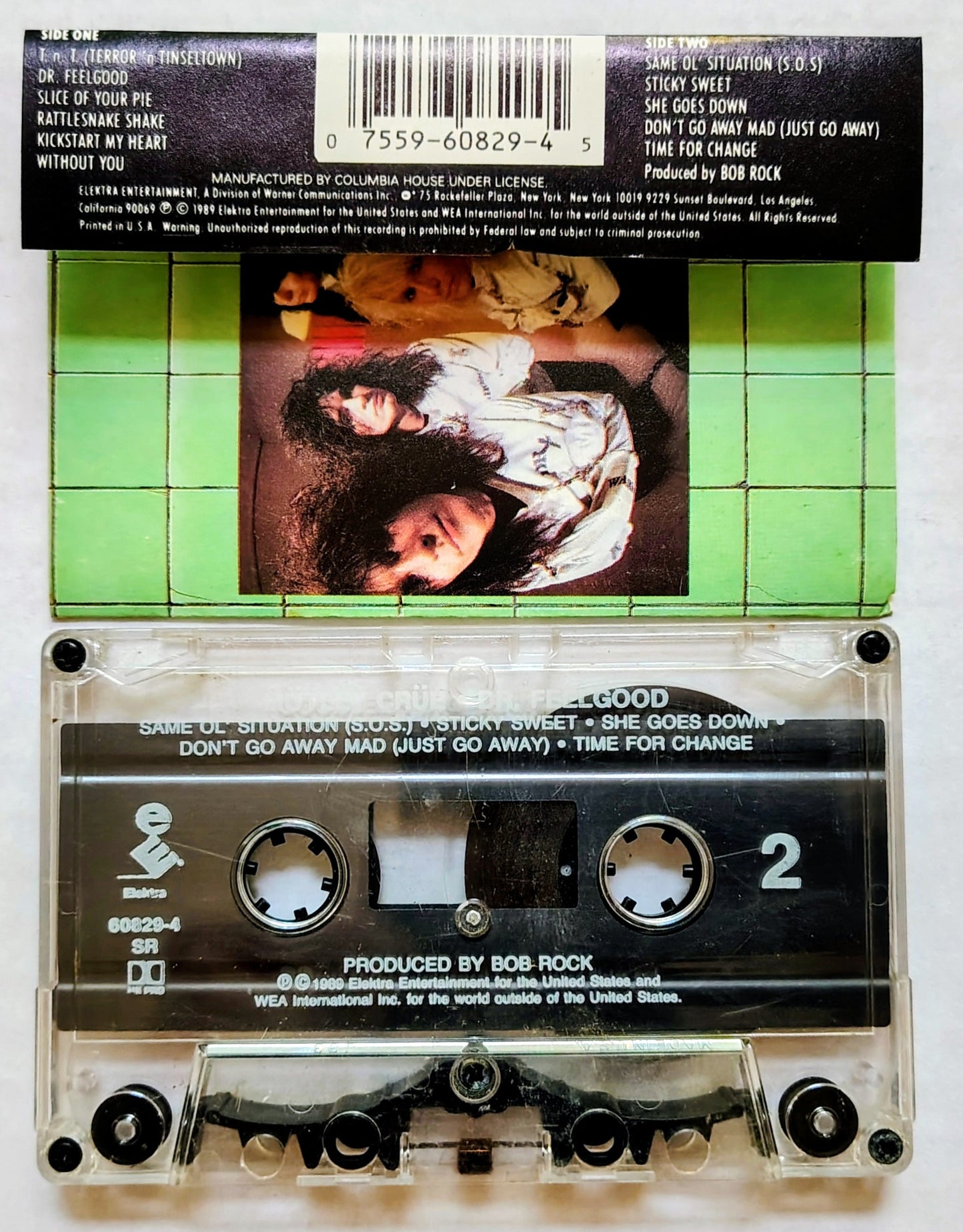 Mötley Crüe - "Dr. Feelgood" - CASSETTE TAPE VG/VG