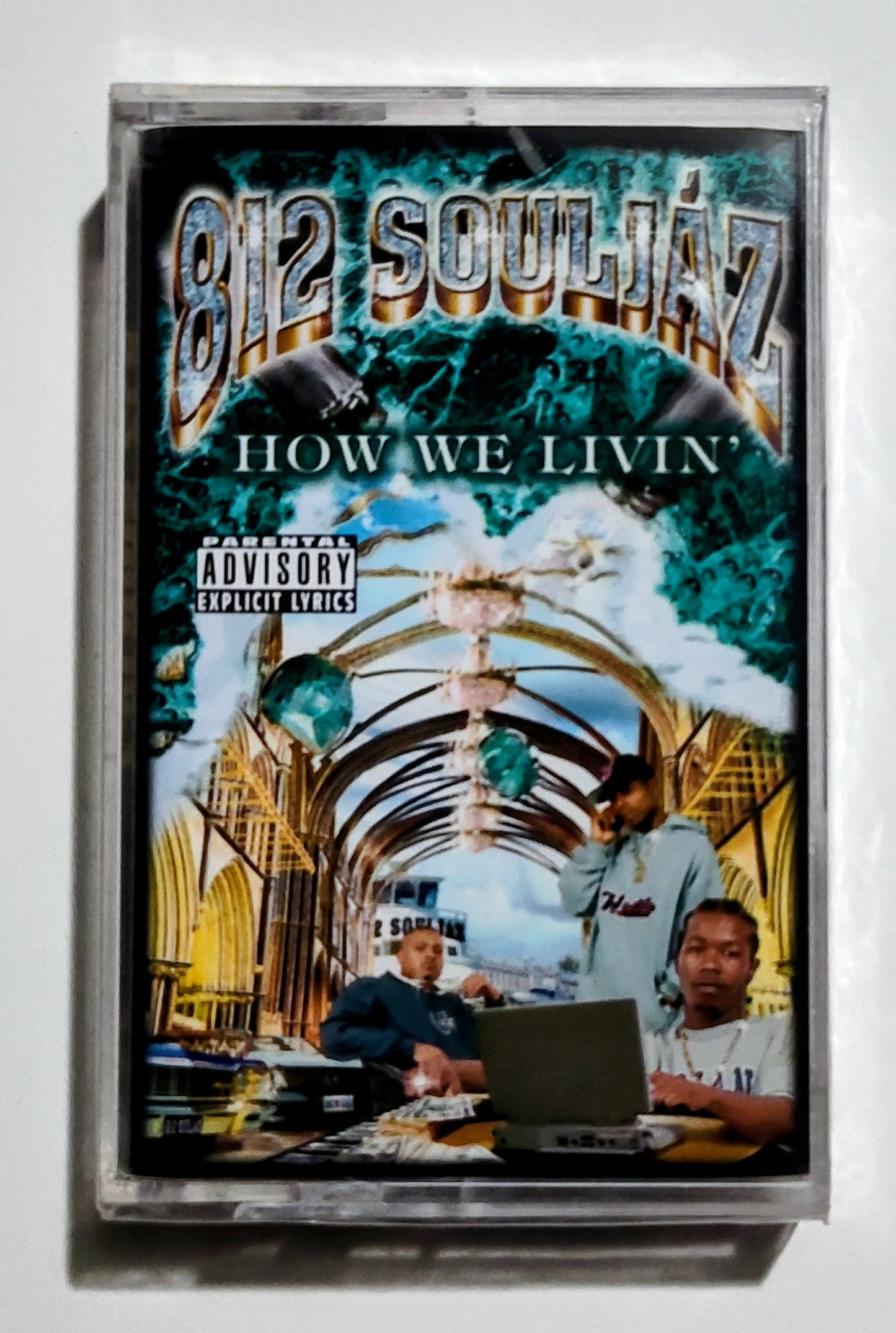 812 Souljaz - "How We Livin'" - CASSETTE TAPE VG+/M (Sealed; broken case and seal)