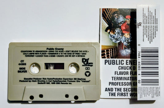 Public Enemy - " It Takes A Nation Of Millions To Hold Us Back" - CASSETTE TAPE (DOLBY) VG+/VG+