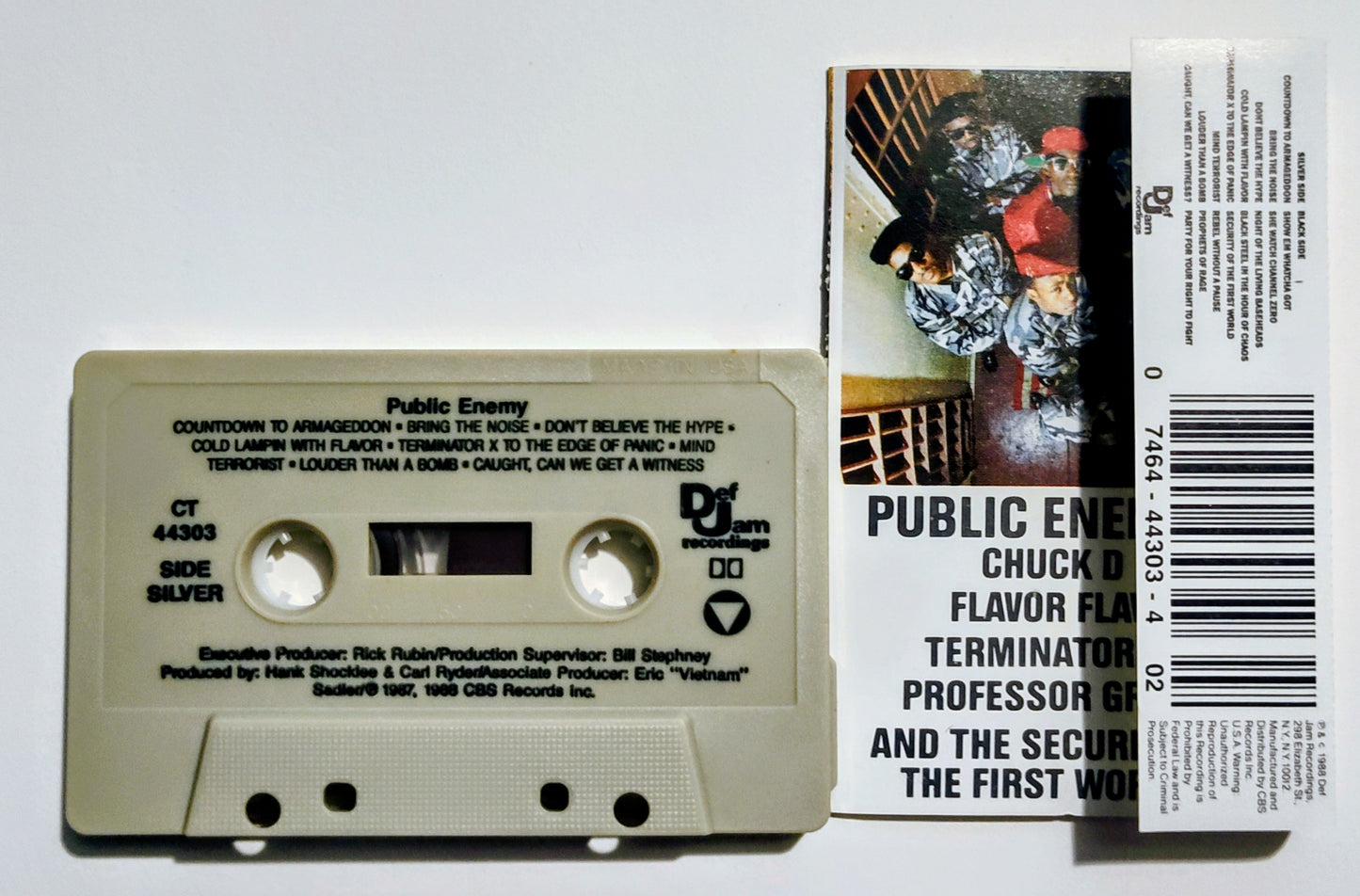 Public Enemy - " It Takes A Nation Of Millions To Hold Us Back" - CASSETTE TAPE (DOLBY) VG+/VG+