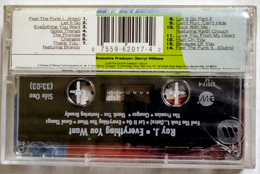 Ray J - “Everything You Want” - CASSETTE TAPE NM/M (Sealed withj hype sticker; crack on back of case)