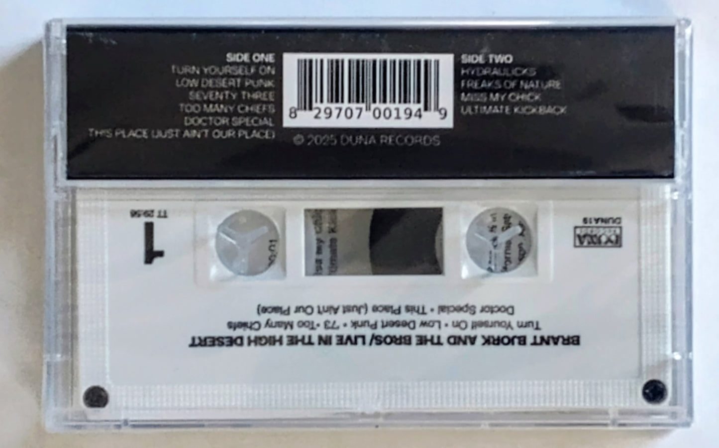 Brant Bjork And The Bros - “Live In The High Desert” - INDIE CASSETTE TAPE M/M (Sealed) *🌟*